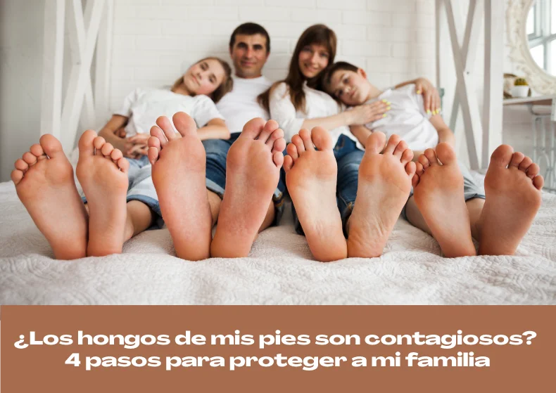 ¿Los hongos de mis pies son contagiosos? 4 pasos para proteger a mi familia en casa